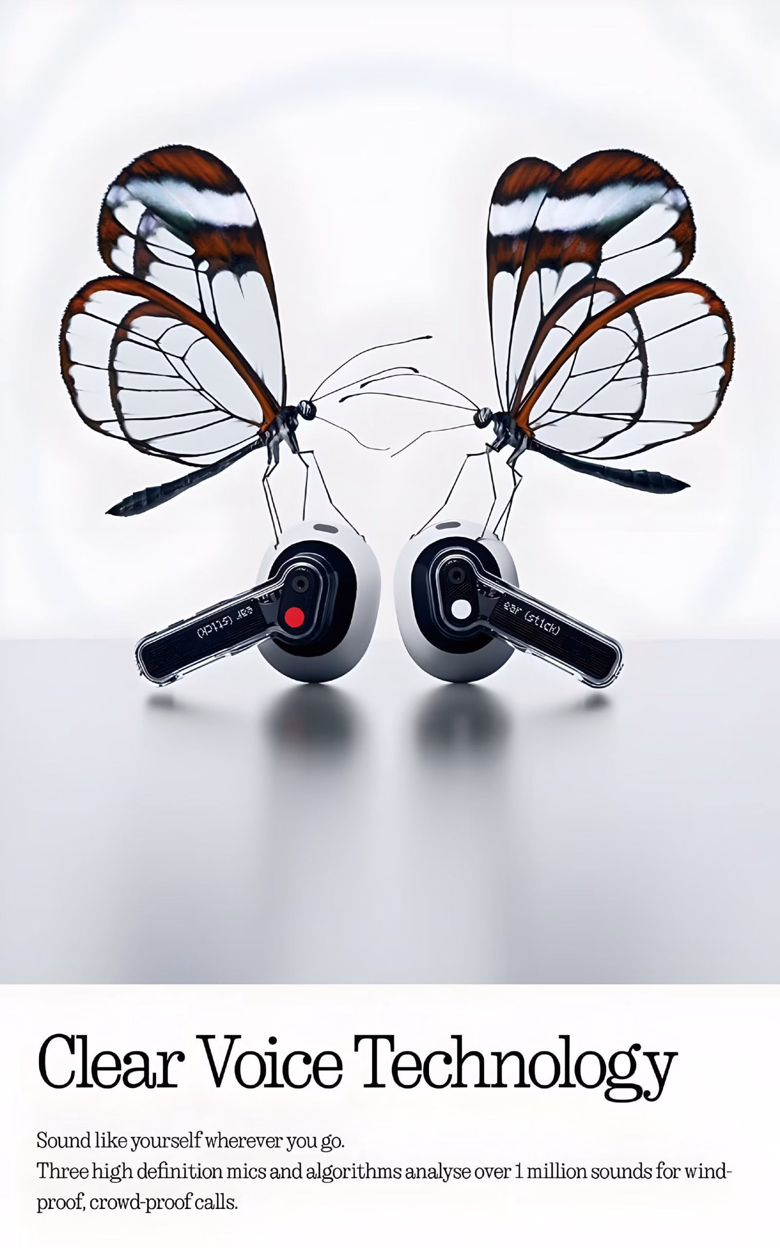 Nothing Ear (stick) –ANC Wireless Earbuds Clear Voice Technology